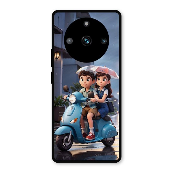 Cute Teen Scooter Metal Back Case for Realme 11 Pro Plus