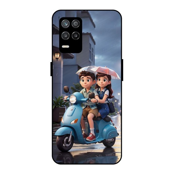 Cute Teen Scooter Metal Back Case for Realme 8 5G