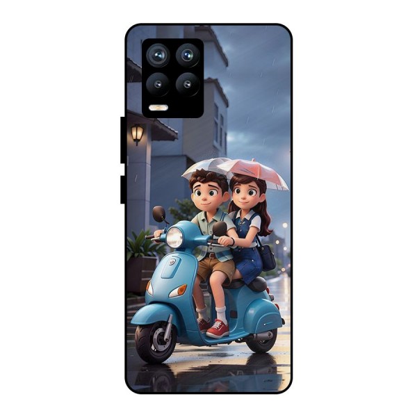 Cute Teen Scooter Metal Back Case for Realme 8 Pro