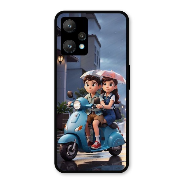 Cute Teen Scooter Metal Back Case for Realme 9 Pro Plus 5G