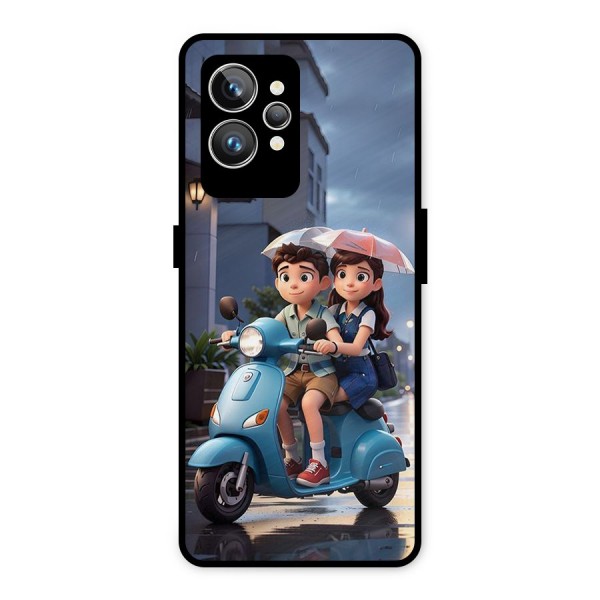 Cute Teen Scooter Metal Back Case for Realme GT2 Pro
