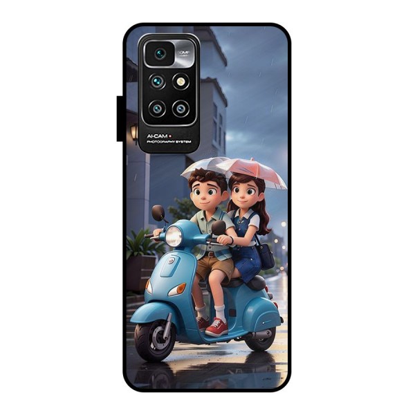 Cute Teen Scooter Metal Back Case for Redmi 10 Prime