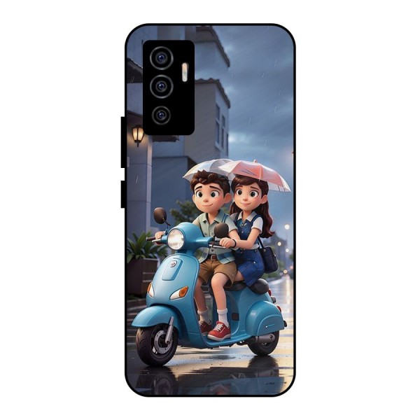 Cute Teen Scooter Metal Back Case for Vivo V23e