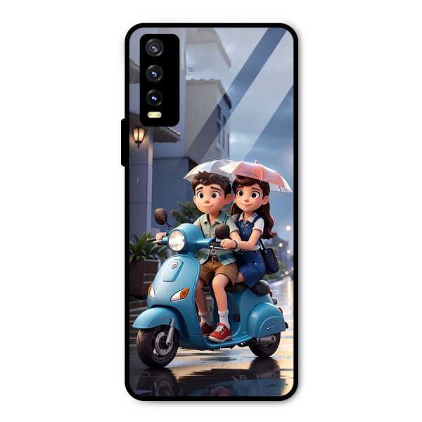 Cute Teen Scooter Metal Back Case for Vivo Y20i
