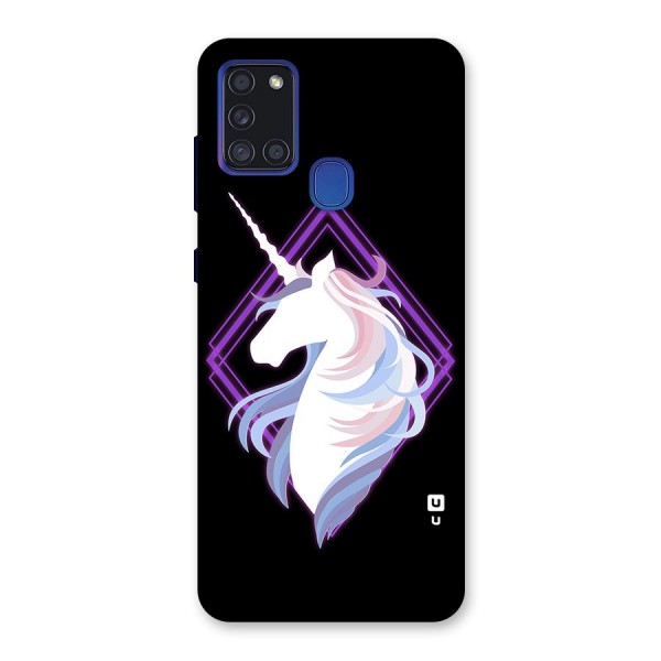 Cute Unicorn Illustration Back Case for Galaxy A21s