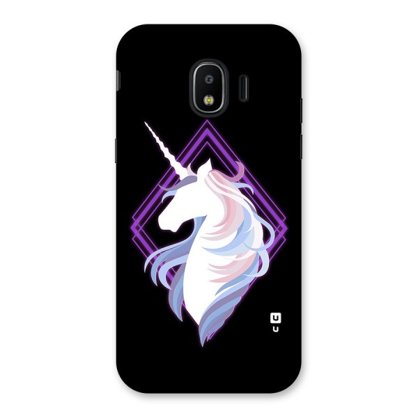 Cute Unicorn Illustration Back Case for Galaxy J2 Pro 2018