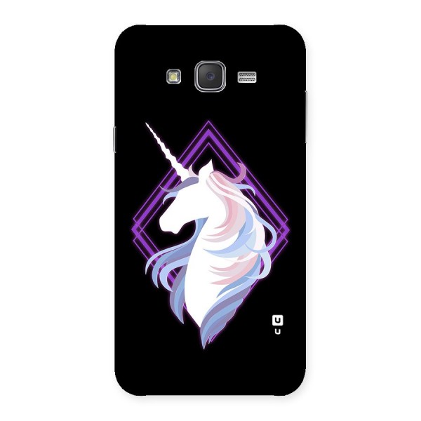 Cute Unicorn Illustration Back Case for Galaxy J7