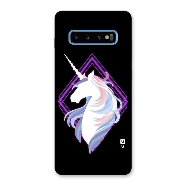 Cute Unicorn Illustration Back Case for Galaxy S10 Plus