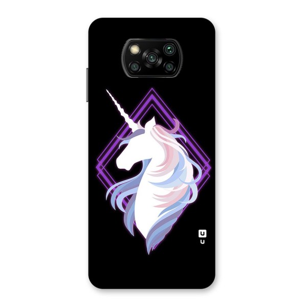 Cute Unicorn Illustration Back Case for Poco X3