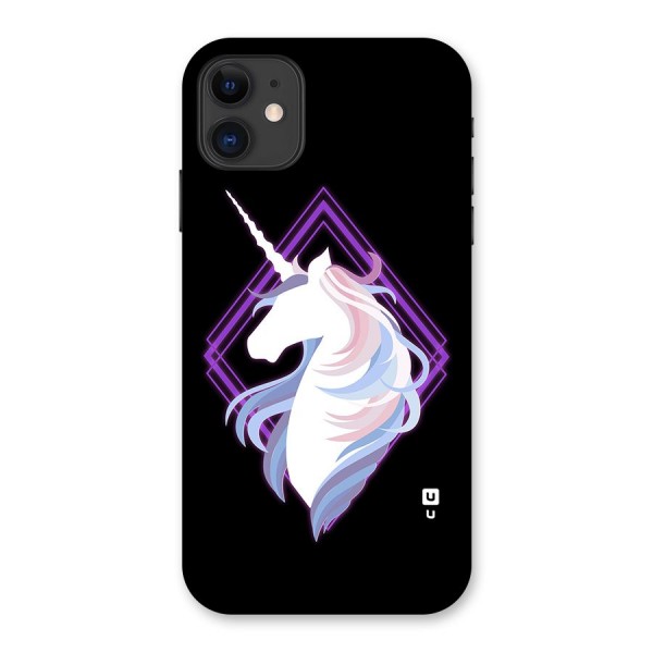 Cute Unicorn Illustration Back Case for iPhone 11