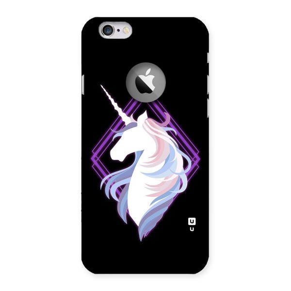 Cute Unicorn Illustration Back Case for iPhone 6 Logo Cut