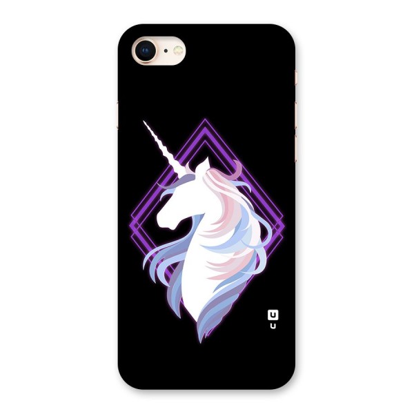 Cute Unicorn Illustration Back Case for iPhone 8
