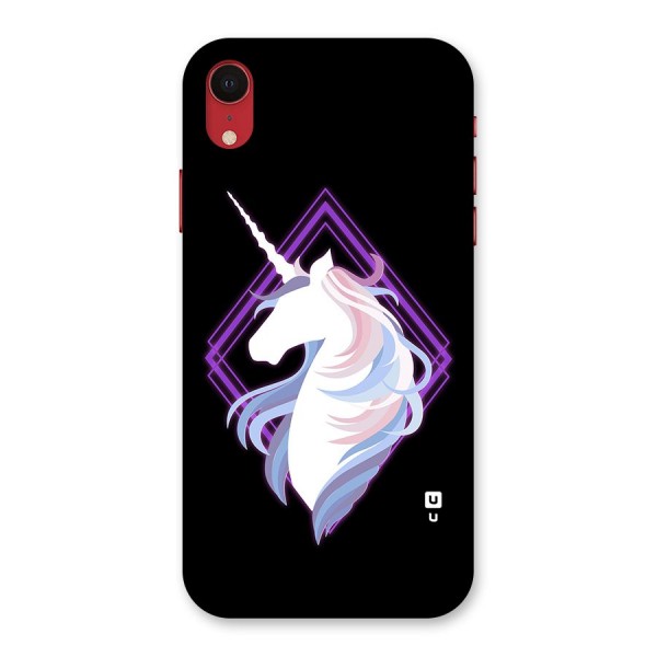 Cute Unicorn Illustration Back Case for iPhone XR