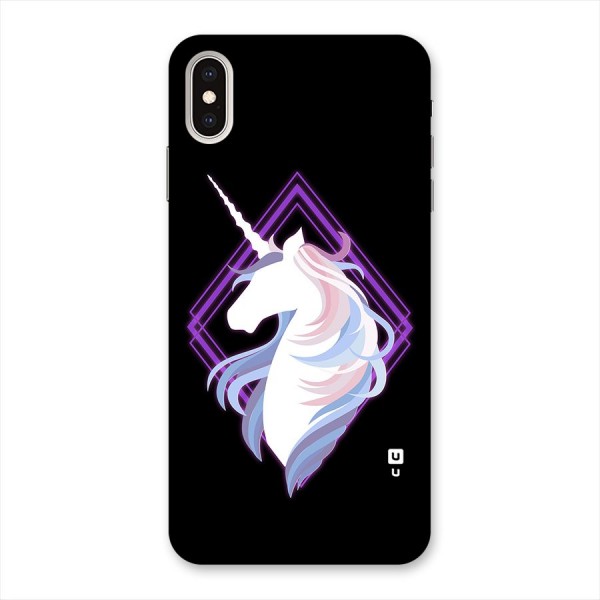 Cute Unicorn Illustration Back Case for iPhone XS Max