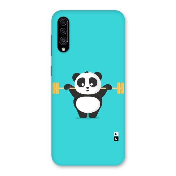 Cute Weightlifting Panda Back Case for Galaxy A30s