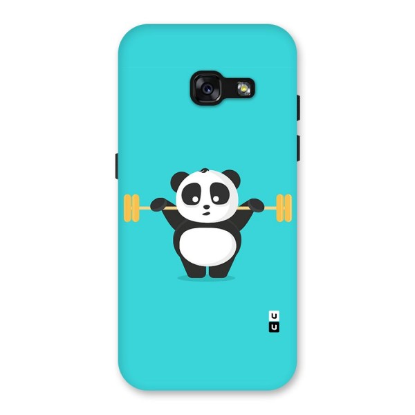 Cute Weightlifting Panda Back Case for Galaxy A3 (2017)