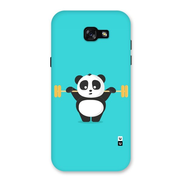 Cute Weightlifting Panda Back Case for Galaxy A7 (2017)