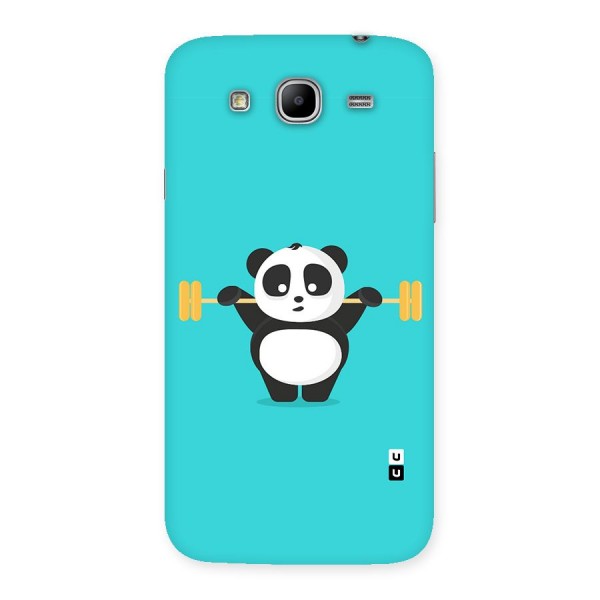 Cute Weightlifting Panda Back Case for Galaxy Mega 5.8