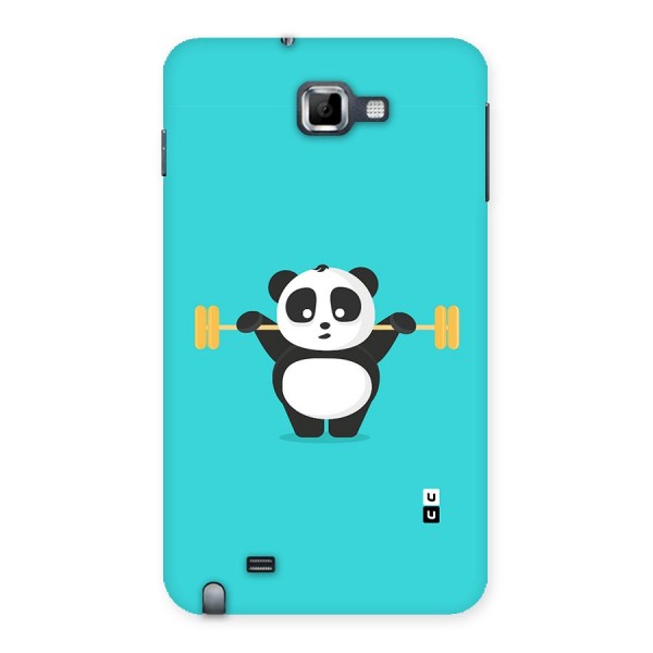 Cute Weightlifting Panda Back Case for Galaxy Note