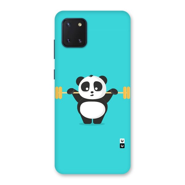 Cute Weightlifting Panda Back Case for Galaxy Note 10 Lite