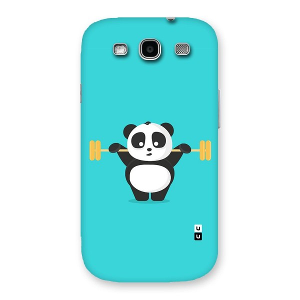Cute Weightlifting Panda Back Case for Galaxy S3