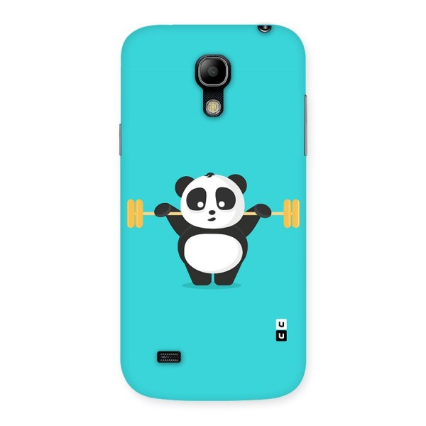 Cute Weightlifting Panda Back Case for Galaxy S4 Mini