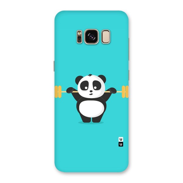 Cute Weightlifting Panda Back Case for Galaxy S8