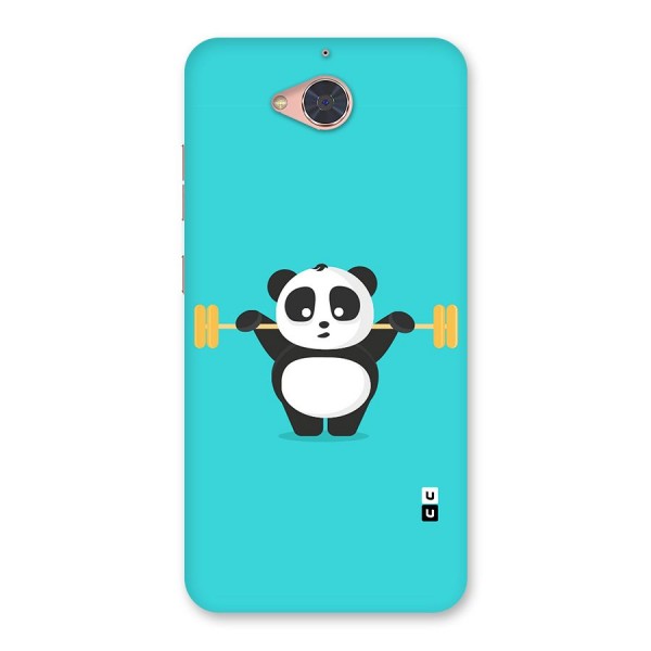 Cute Weightlifting Panda Back Case for Gionee S6 Pro