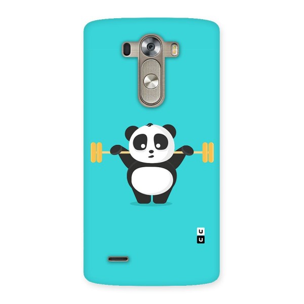 Cute Weightlifting Panda Back Case for LG G3