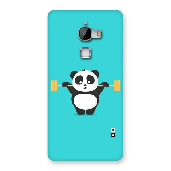 Cute Weightlifting Panda Back Case for LeTv Le Max