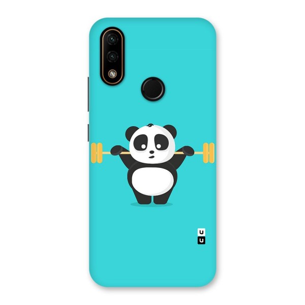 Cute Weightlifting Panda Back Case for Lenovo A6 Note