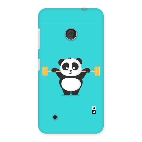 Cute Weightlifting Panda Back Case for Lumia 530