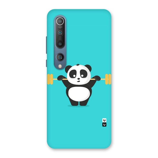 Cute Weightlifting Panda Back Case for Mi 10