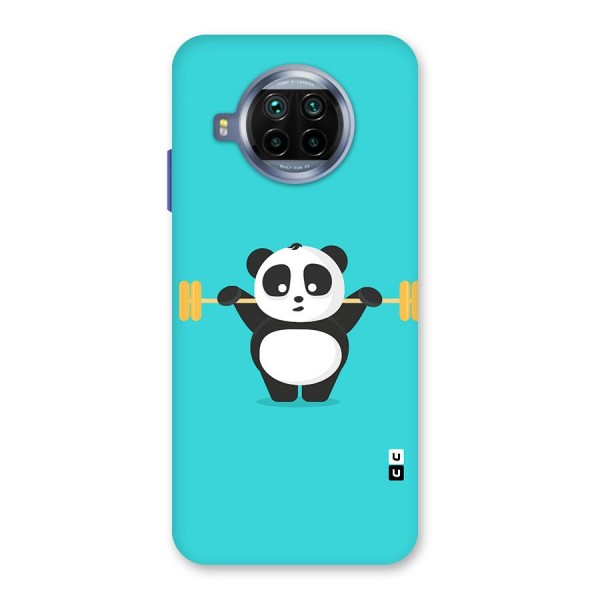 Cute Weightlifting Panda Back Case for Mi 10i