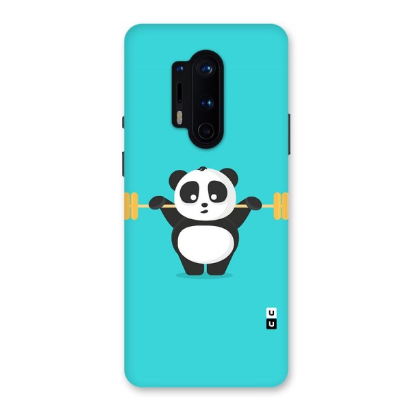 Cute Weightlifting Panda Back Case for OnePlus 8 Pro
