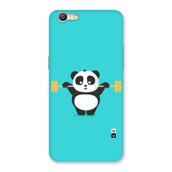 Cute Weightlifting Panda Back Case for Oppo A39