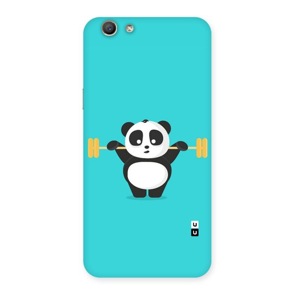Cute Weightlifting Panda Back Case for Oppo A59
