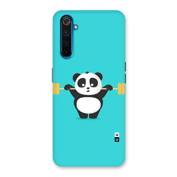 Cute Weightlifting Panda Back Case for Realme 6 Pro