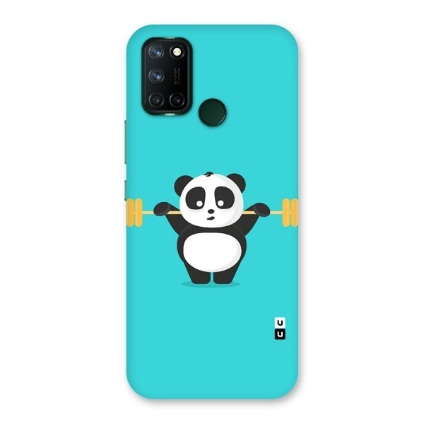 Cute Weightlifting Panda Back Case for Realme 7i