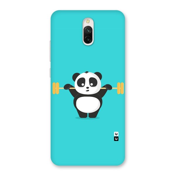 Cute Weightlifting Panda Back Case for Redmi 8A Dual