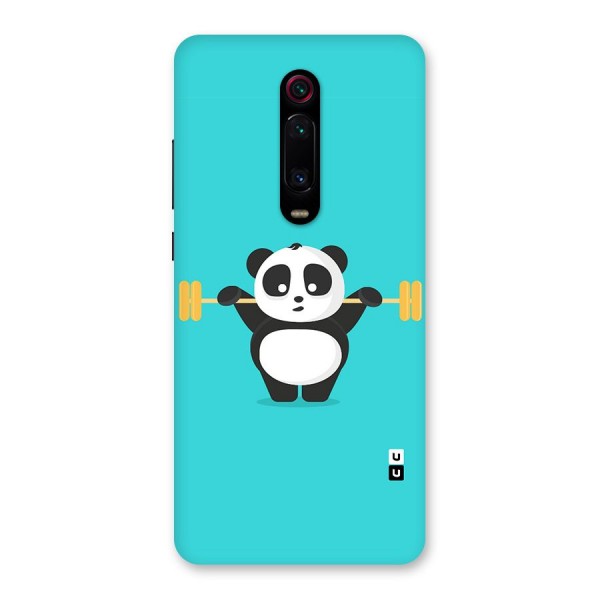 Cute Weightlifting Panda Back Case for Redmi K20 Pro