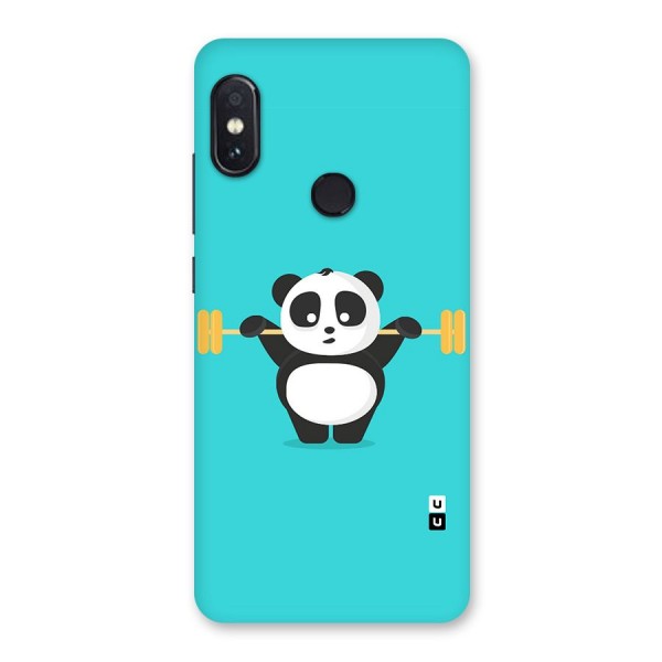 Cute Weightlifting Panda Back Case for Redmi Note 5 Pro