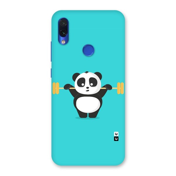 Cute Weightlifting Panda Back Case for Redmi Note 7