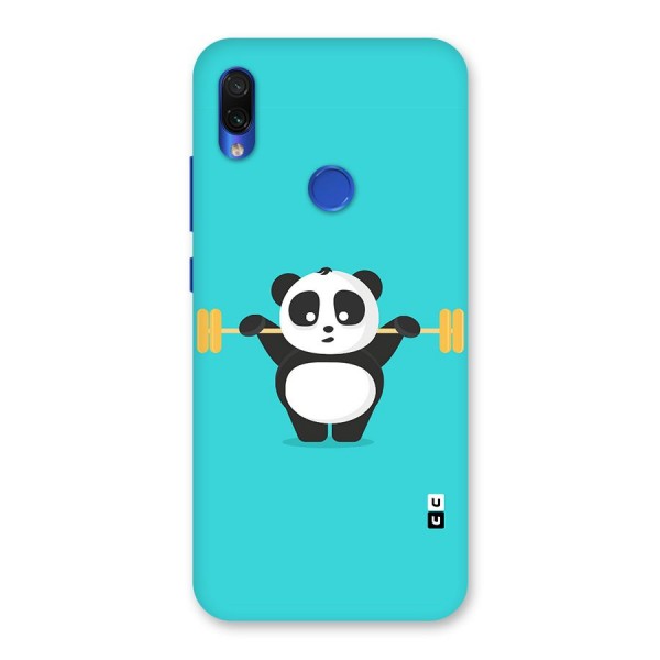Cute Weightlifting Panda Back Case for Redmi Note 7S