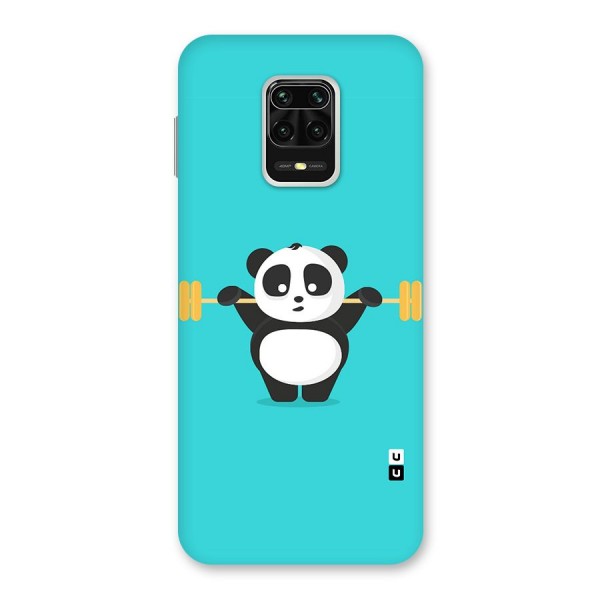 Cute Weightlifting Panda Back Case for Redmi Note 9 Pro Max