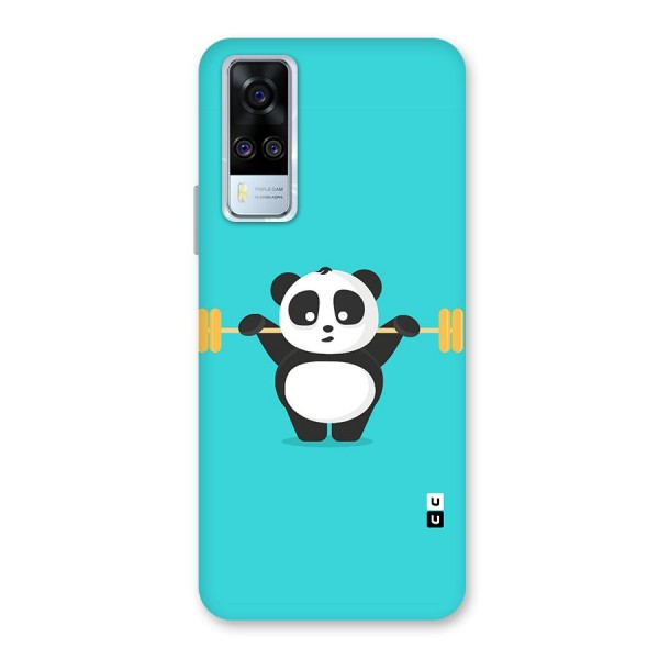 Cute Weightlifting Panda Back Case for Vivo Y51A