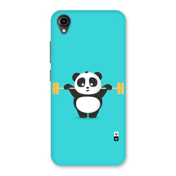 Cute Weightlifting Panda Back Case for Vivo Y91i