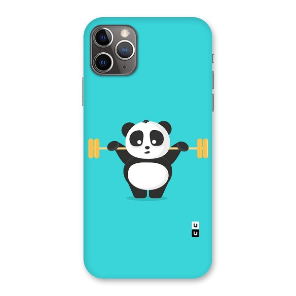Cute Weightlifting Panda Back Case for iPhone 11 Pro Max
