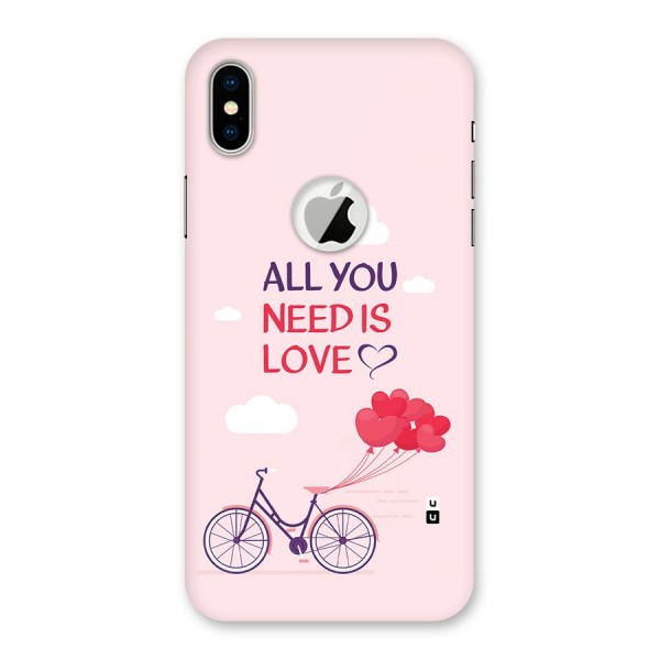 Cycle Of Love Back Case for iPhone X Logo Cut