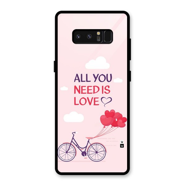 Cycle Of Love Glass Back Case for Galaxy Note 8